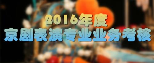 美女c笔视频国家京剧院2016年度京剧表演专业业务考...